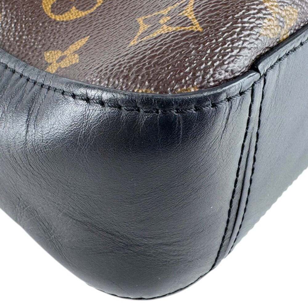 LOUIS VUITTON Authentic Black Monogram Canvas Shoulder Bag - Picture 8 of 13